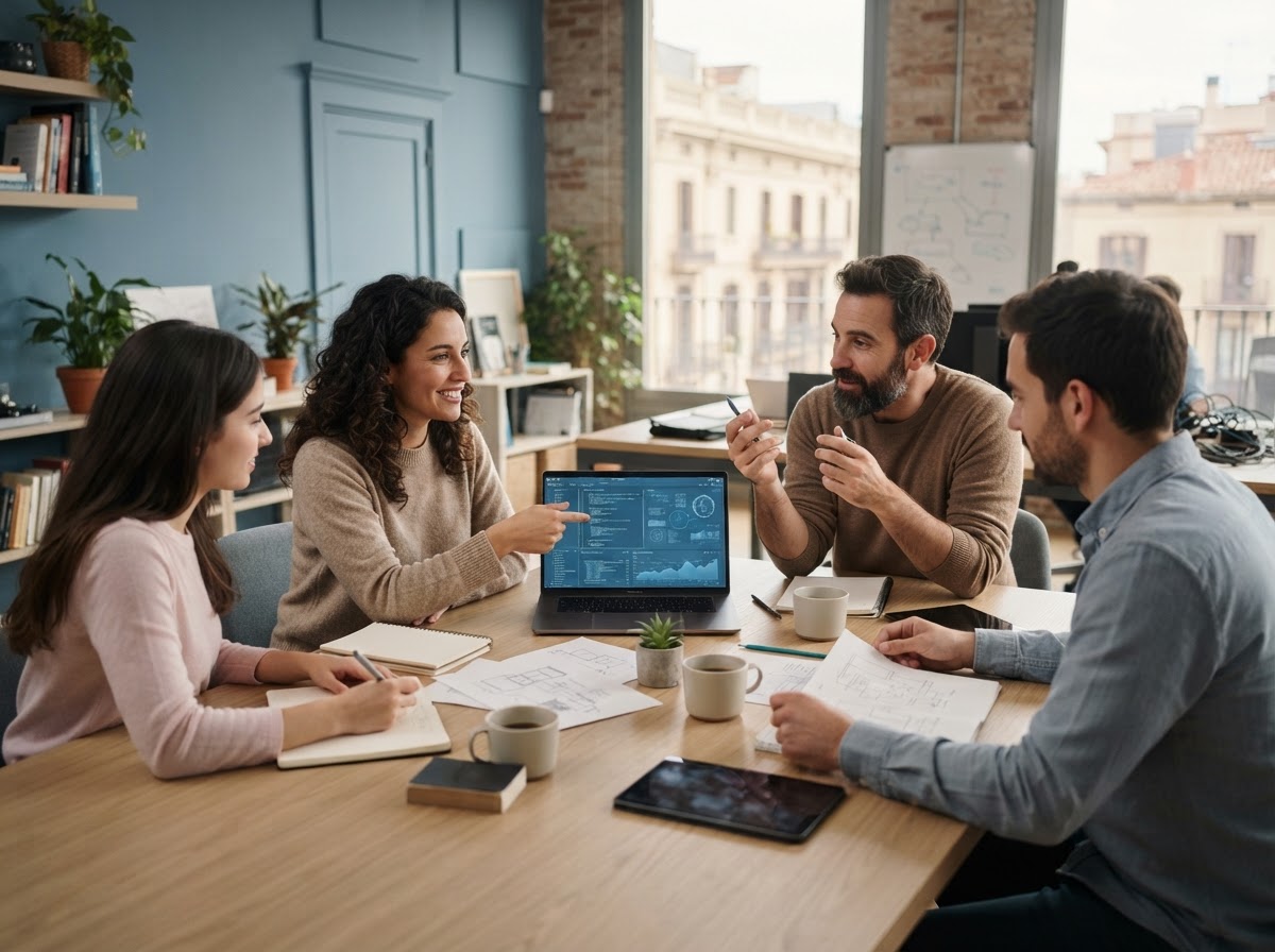 Zafiro Fondorio equipo técnico trabajando en modelos de análisis predictivo